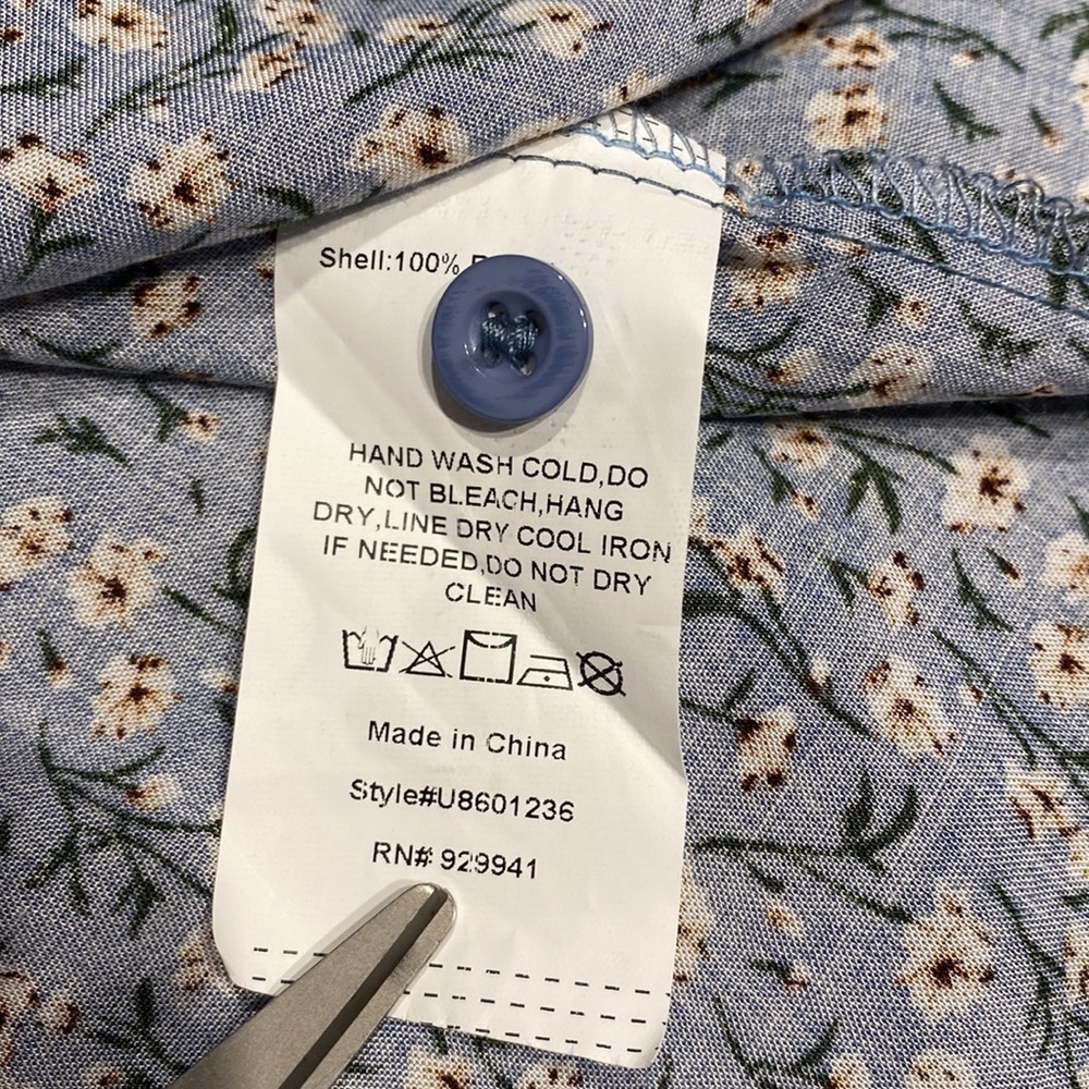 J womens Suzanne Betro casual floral long sleeve plus size top 1X - Picture 4 of 5